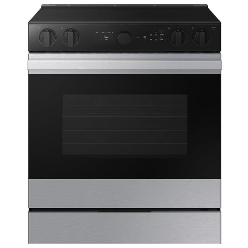 Samsung - Bespoke Smart Slide-In Electric Range 6.3 cu. ft. with Air Sous Vide  Air Fry - Stainless Steel
