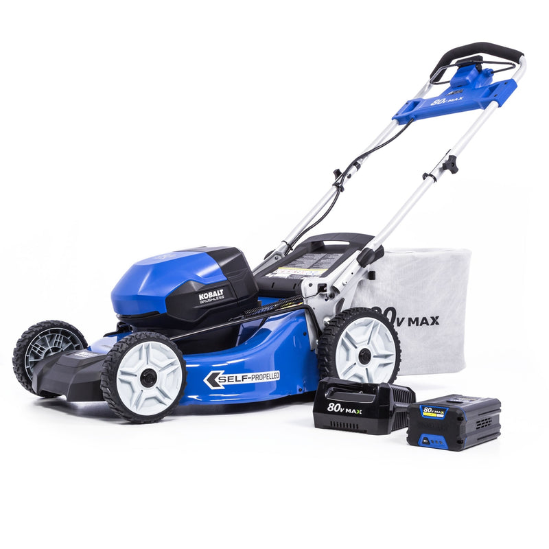 Kobalt 80-volt, 21-in Self Propelled Battery Walk Mower with  (1) 5 Ah Battery & Charger Included