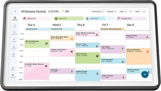 Skylight - Calendar 2 15 Inch Touchscreen Smart Calendar and Chore Chart - Charcoal