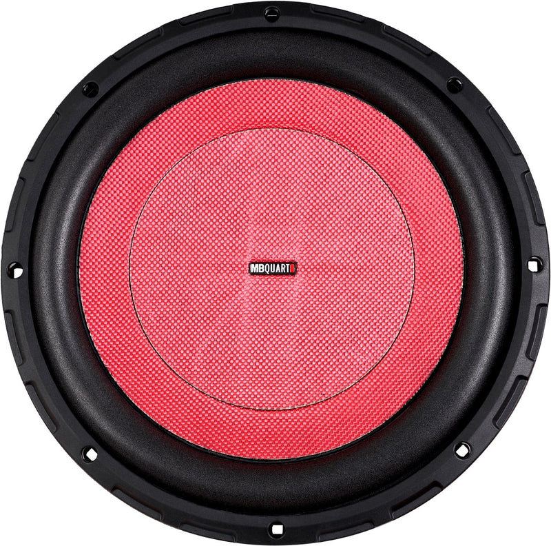 MB Quart - Discus 12" 600W Dual-Voice Subwoofer - Red