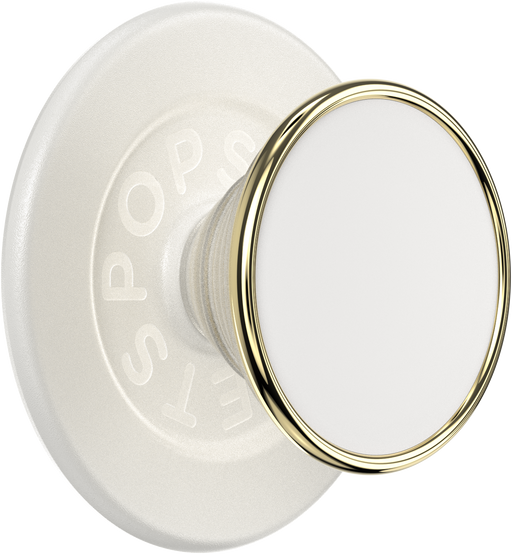 PopSockets - MagSafe PopGrip Universal Magnetic Grip  Stand with Adapter Ring for Cell Phones - White