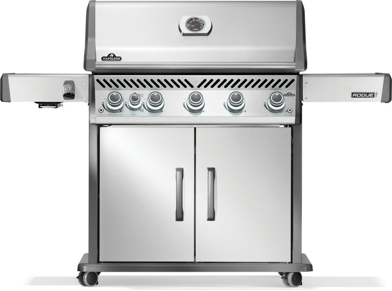 NAPOLEON Rogue PRO 625 Series Stainless Steel 5 -Burner Infrared Liquid Propane Gas Grill 1 -Side Burner