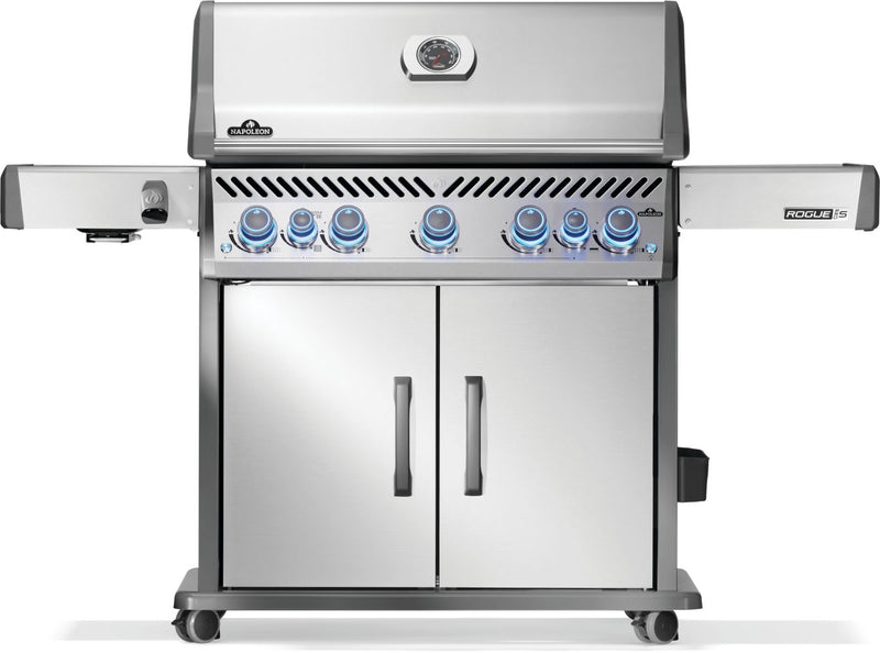 NAPOLEON Rogue PRO-S 625 Series Stainless Steel 5 -Burner Infrared Natural Gas Grill 1 -Side Burner