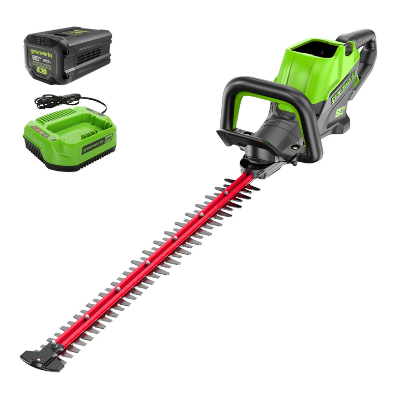 Greenworks 80-volt 26-in Battery Hedge Trimmer 2 Ah Battery Included , Charger Included