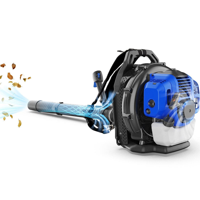 Wild Badger Power Gas Backpack Blower 53-cc 2-cycle 855-CFM 175-MPH Gas Backpack Leaf Blower