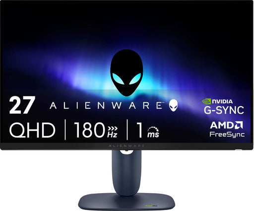 Alienware - AW2725DM 27" IPS LED QHD 180Hz 1ms FreeSync and G-Sync Compatible Gaming Monitor with HDR (HDMI DisplayPort USB) - Interstellar Indigo