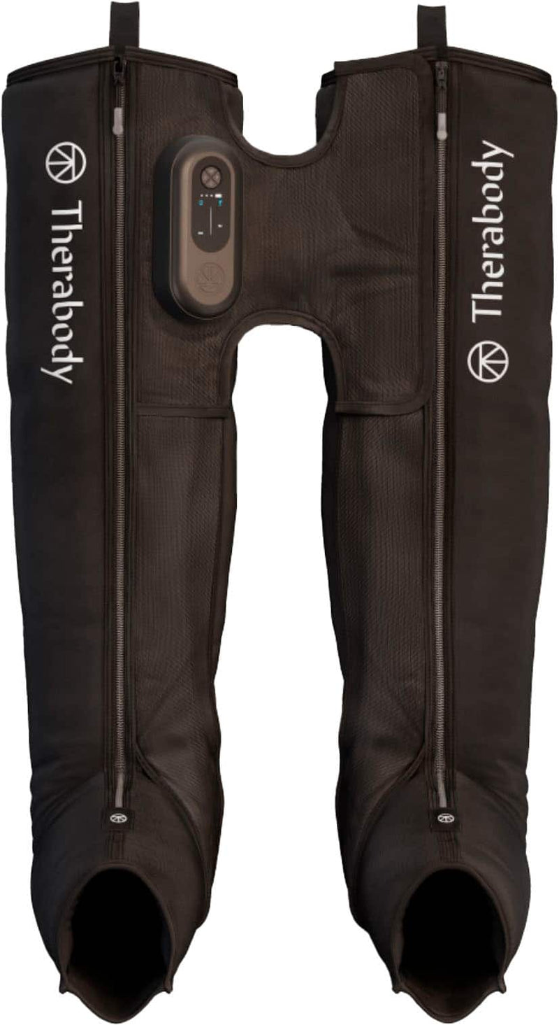 Therabody - JetBoots Prime - Ultra-Portable Wireless Compression Boots For Easy Leg Recovery - Regular - Black