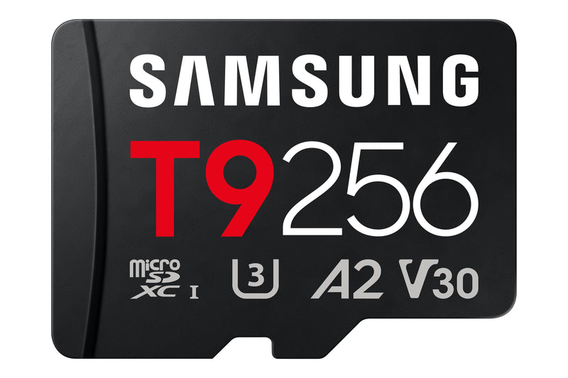Samsung - microSDXC T9 256GB Read/Write Speeds Up to 200/130 MB/s (MB-MH256T/WW)