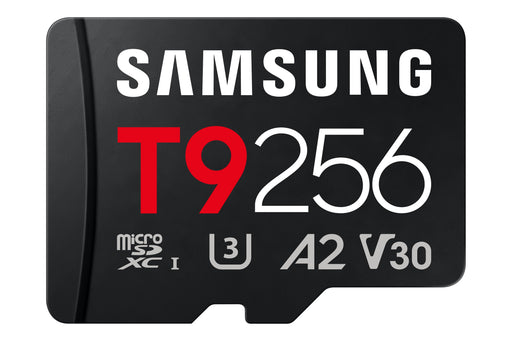 Samsung - microSDXC T9 256GB Read/Write Speeds Up to 200/130 MB/s (MB-MH256T/WW)