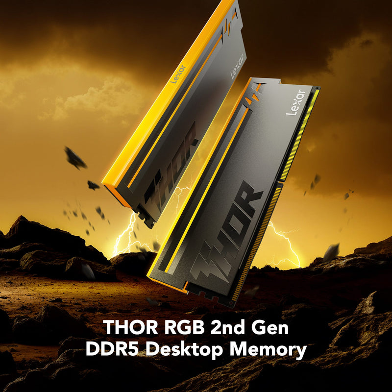 Lexar - THOR RGB 2nd Gen DDR5 6000MT/s C38 2x16GB - Black