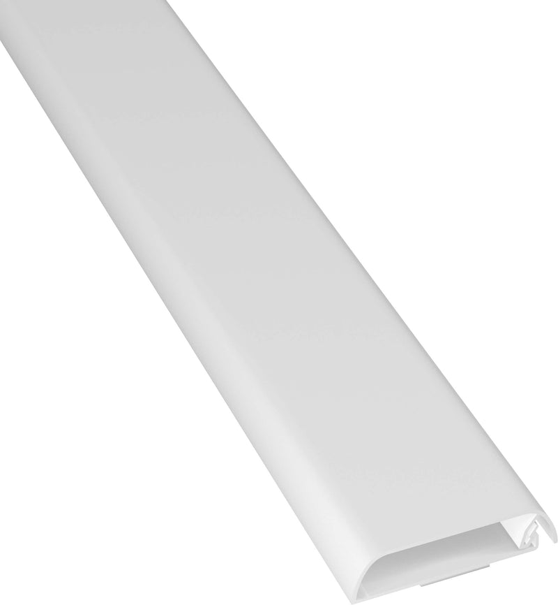 D-Line - TV Cord Cover Self-Adhesive - 2.36in (W) x 0.59in (H) x 30in Length - White