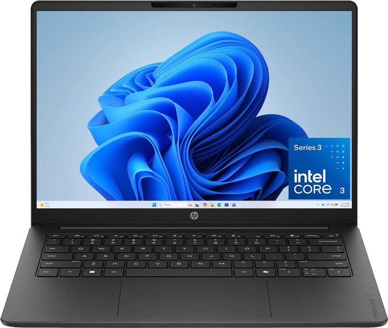 HP - OmniBook 3 - 14" 2K Touchscreen Laptop - Intel Core 3 304 (2026) - 8GB Memory - 128GB Stoarge - Jet Black