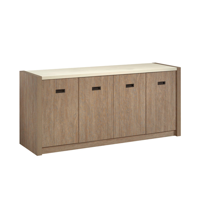 Sauder - Dixon City Office Storage File Credenza - Brushed Oak