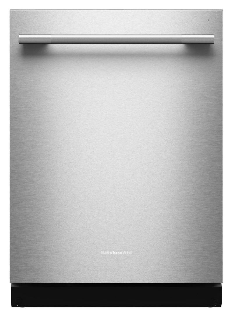 KitchenAid - 24" Top Control Built-In Dishwasher with 360 Max Jets Third Rack and ProDry System 44 dBA - Stainless Steel