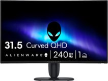 Alienware - 32" QHD 240Hz 1ms FreeSync Premium Curved Gaming Monitor with HDR (HDMI DisplayPort) - Black