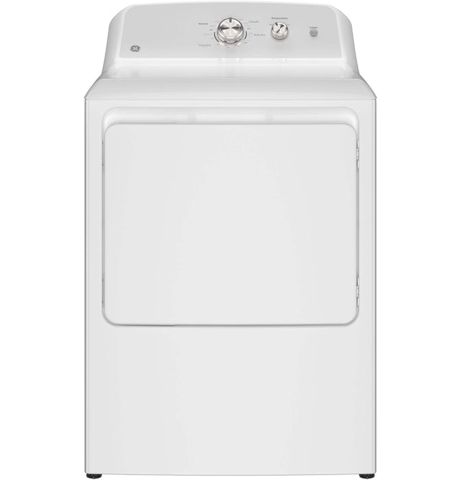 GE - 7.2 Cu. Ft. Gas Dryer with Long Venting up to 120 Ft. - White with Silver Matte