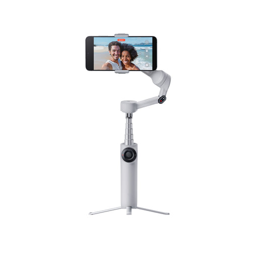 Insta360 - Flow 2 AI Tracker Bundle Gimbal Stabilizer for Smartphones - Stone Gray