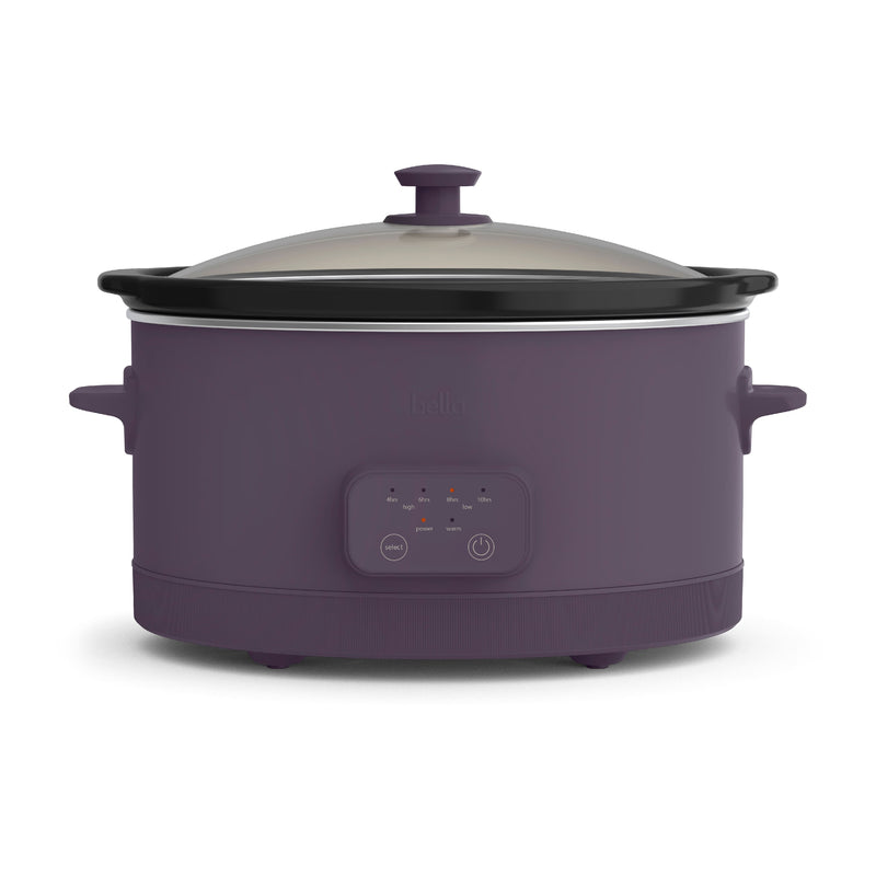 Bella - 6-qt. Programmable Slow Cooker - Plum