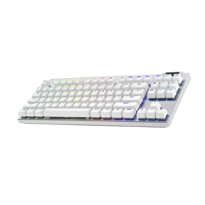 Logitech G PRO X TKL LIGHTSPEED Wireless Gaming Keyboard Tactile Switches (GX Brown) White - keyboard Input Device