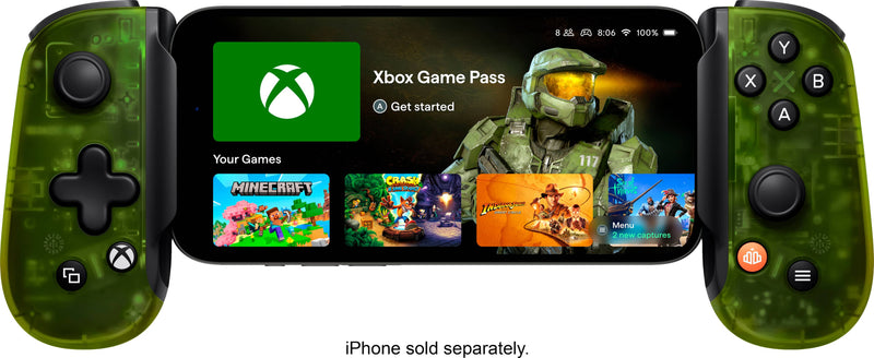 Backbone - One - Xbox Edition (USB-C) - Mobile Gaming Controller for iPhone 15/16 Series and Android - Translucent Green