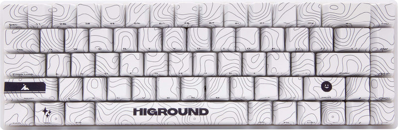 Higround - Basecamp 65+ 65 Wired Mechanical Lubed TTC Milky Switch Gaming Keyboard with RGB Backlighting - Snowstone
