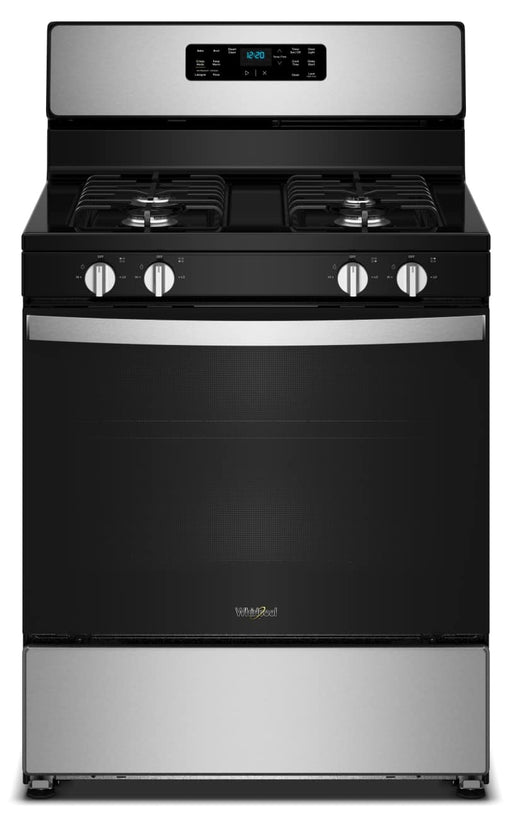 Whirlpool - 30-inch Gas Range with Crispy Mode and Dishwasher Safe Grates - Stainless Steel