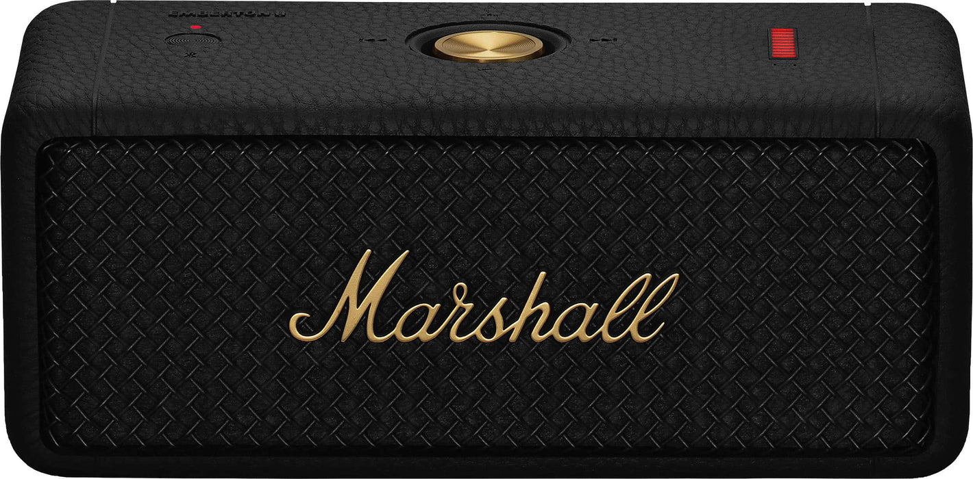 Marshall - Emberton II Portable Bluetooth Speaker - Black/Brass