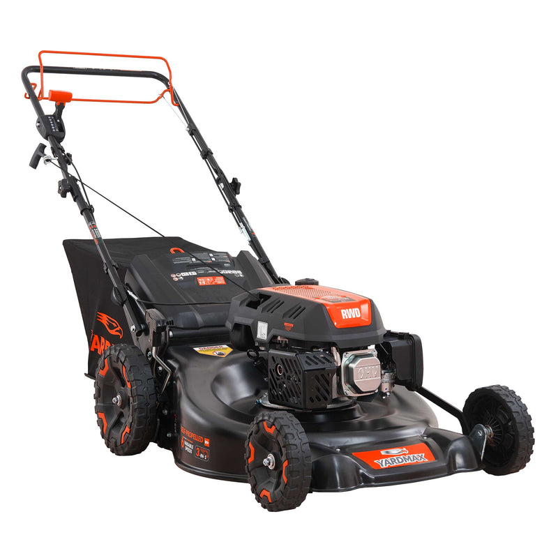 YARDMAX YG4760 24-in Gas Self-propelled lawn mower with 201-cc YARDMAX Engine