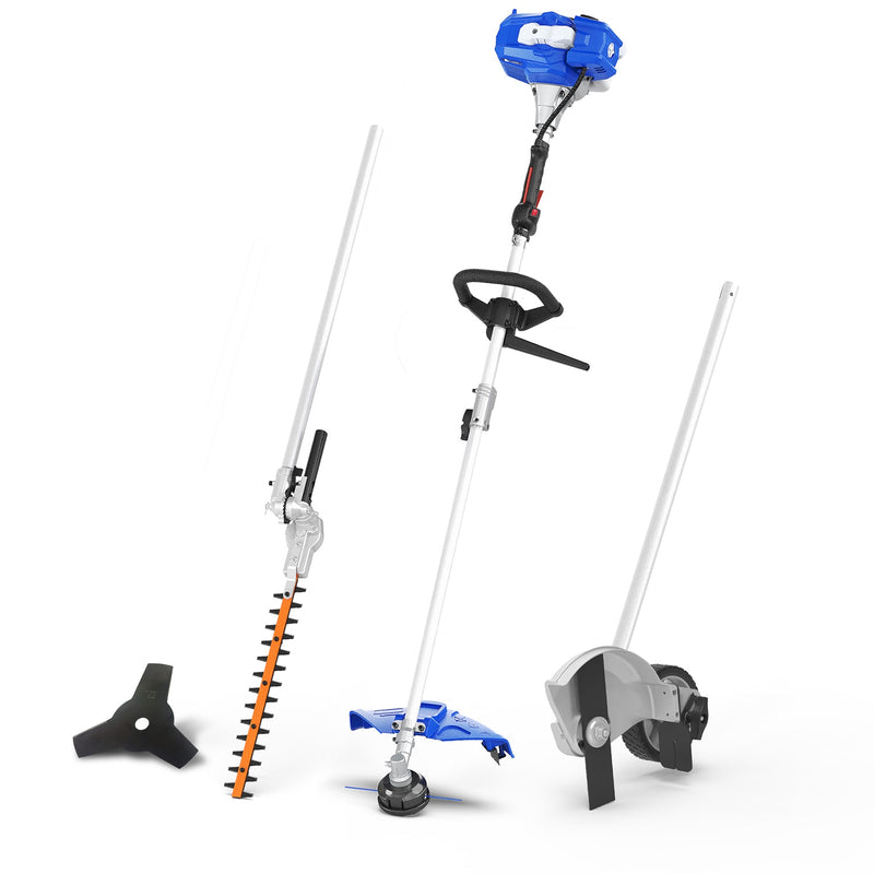 Wild Badger Power 4 In 1 Multi Tool 26-cc 2-cycle 17-in Straight Shaft Attachment Capable Gas String Trimmer Edger Conversion Capable