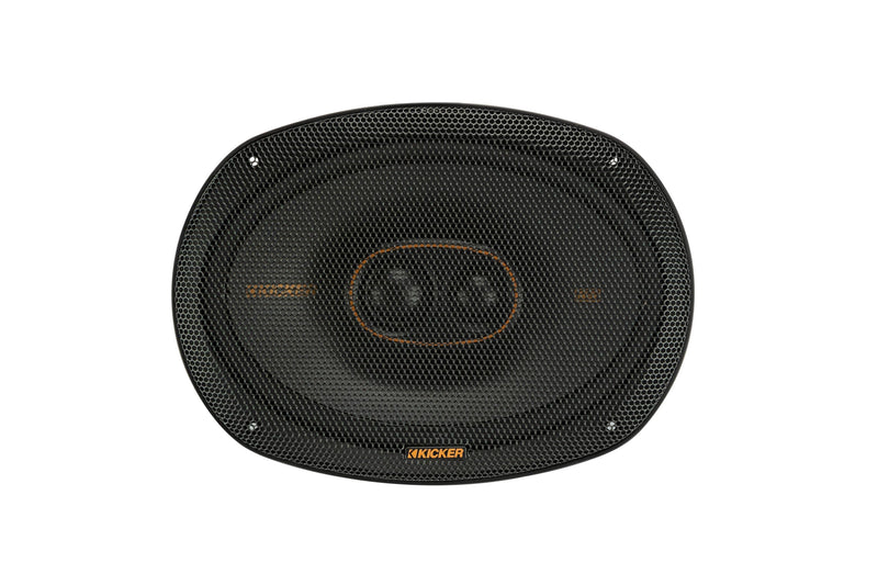 KICKER - KS Series 6" x 9" 3-Way Car Speakers with Polypropylene Cones (Pair) - Black