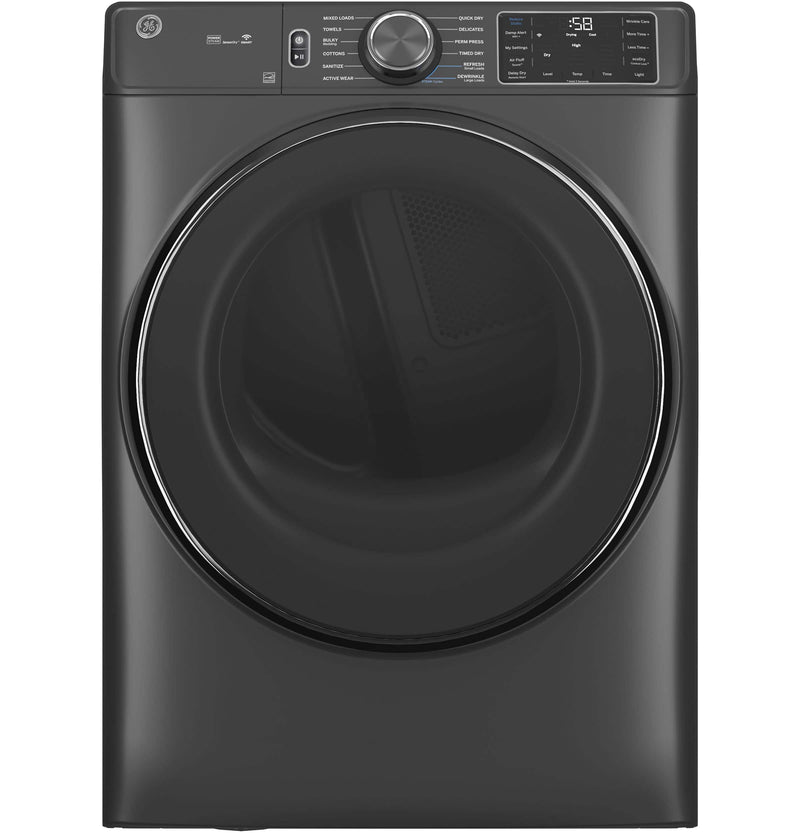 GE - 7.8 Cu. Ft. Stackable Smart Electric Dryer with Steam - Carbon Graphite