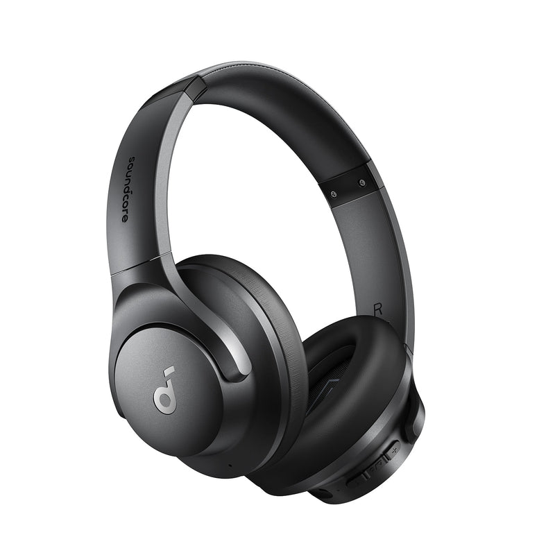 Soundcore - by Anker Q20i Over-Ear Headphones with Active Noise Cancelling Deep Bass and 40-Hour Playtime - Black