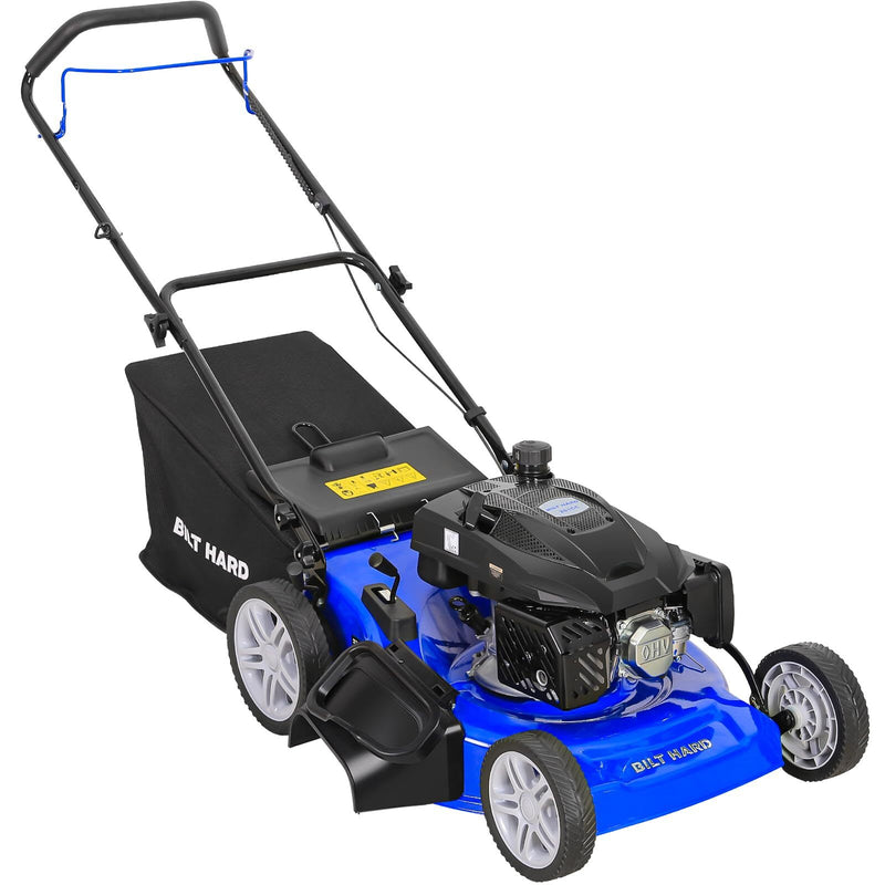 BILT HARD  21-Inch Push Gas Lawn Mower  201cc 4-Cycle Engine 3-in-1 Bagging