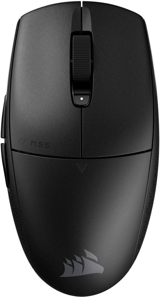 CORSAIR - M55 Wireless Optical Gaming Ambidextrous Mouse with Slipstream Technology - Wireless - Black