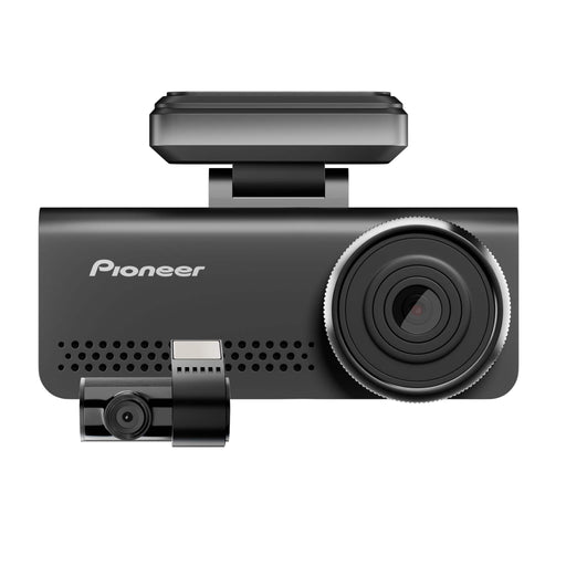 Pioneer - Universal Compatibility Car Dash Front and Rear Camera with 8MP UHD 4K Video resolution with in-built GPS and Wi-Fi - Black