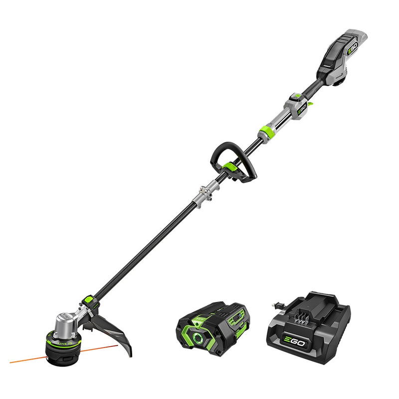 EGO POWER + POWERLOAD with LINE IQ 56-volt 16-in Telescopic Shaft Battery String Trimmer 4.0 Ah (Battery Included) (Charger Included)