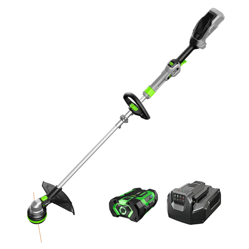 EGO POWERLOAD 56-volt 15-in Telescopic Shaft Battery String Trimmer 2.5 Ah (Battery Included) (Charger Included)