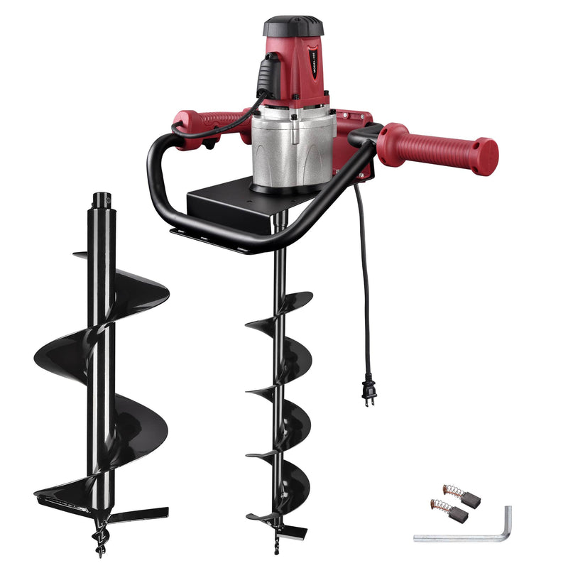 Yescom  1500W Electric Auger Powerhead with 6-inch and 12-inch Drill Bit 1-man Post Hole Digger