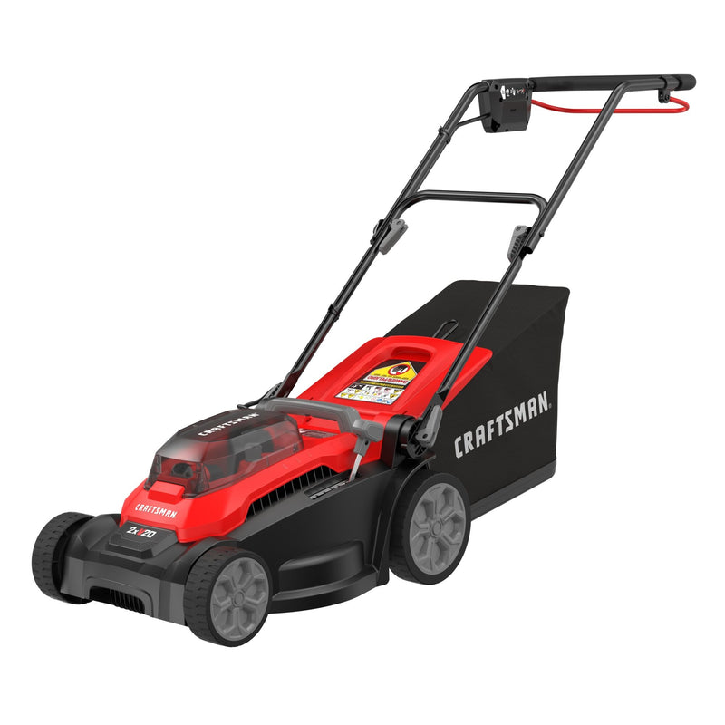 CRAFTSMAN V20 20-Volt 15-in Deck 3-in-1 Push Lawn Mower (Battery and Charger Included)