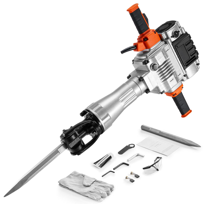 SVOPES 2100 W 2 Chisel Bit 1650 BPM 110 -Volt Corded Demolition Hammer