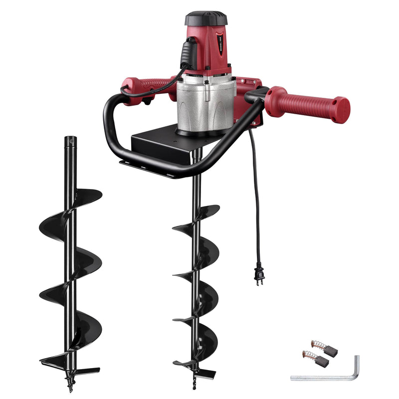 Yescom  1500W Electric Auger Powerhead with 6-inch and 8-inch Drill Bit 1-man Post Hole Digger