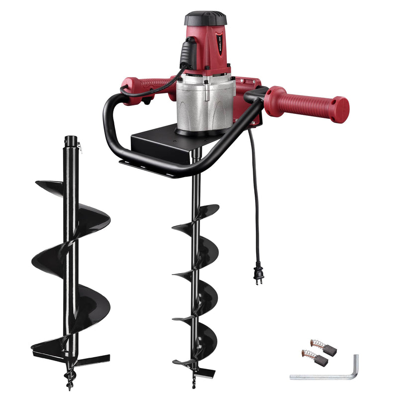 Yescom  1500W Electric Auger Powerhead with 6-inch and 10-inch Drill Bit 1-man Post Hole Digger