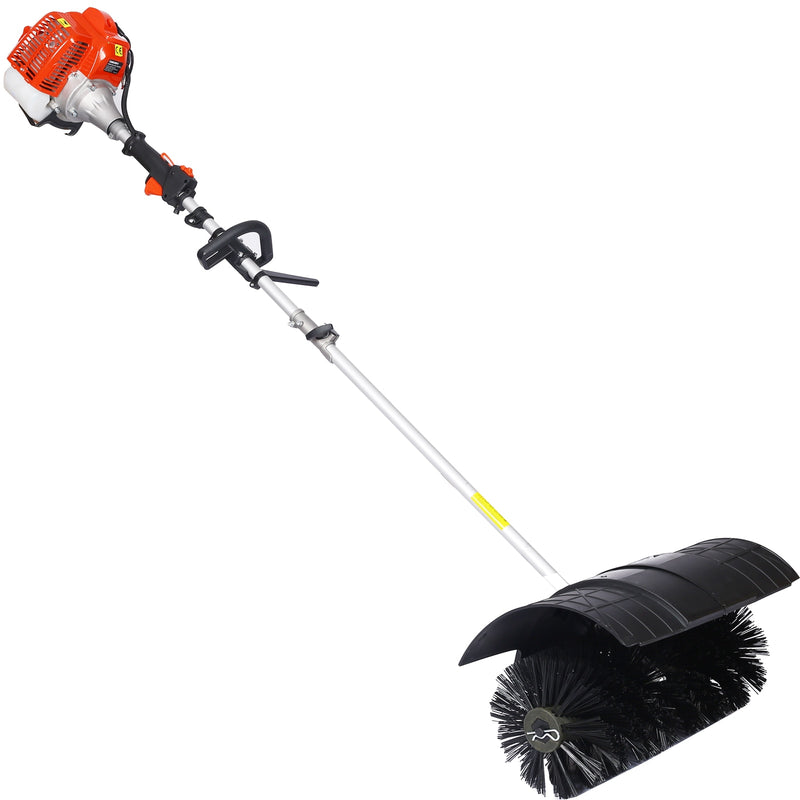 Tatayosi Snow Sweeper Gasoline Powered Broom Sweeper 52 CC 2 Stroke Broom Brush 21X10 Inches EPA