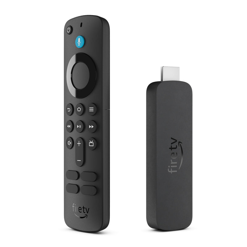 Amazon - Fire TV Stick 4K streaming device includes support for Wi-Fi 6 Dolby Vision/Atmos 8 GB free  live TV - Black