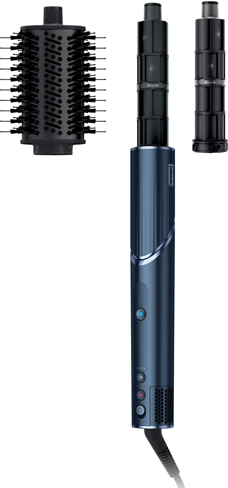 Shark - FlexStyle Air Styling  Drying System Powerful Hair Blow Dryer and Multi-Styler - Straight  Wavy Hair - Indigo Rush