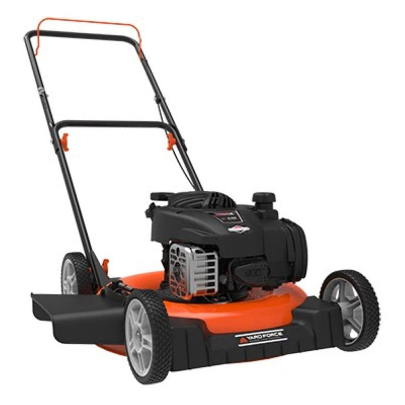 Yard Force   21-in Gas Push Lawn Mower  Briggs and Stratton 450E 125cc Engine  Side Discharge  Adjustable Cutting Heights  7-in Wheels