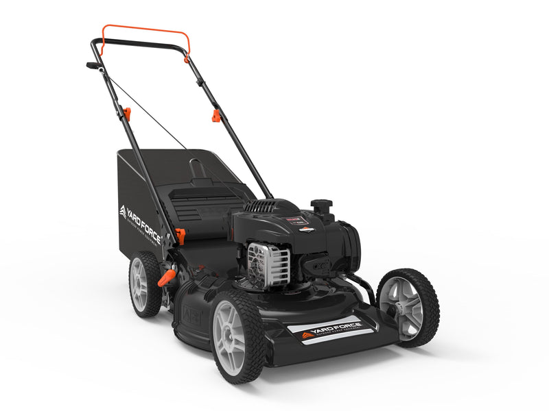 Yard Force  22-in 3-in-1 RWD Self-Propelled Gas Mower Steel Deck  7-Pos Height Adjustment