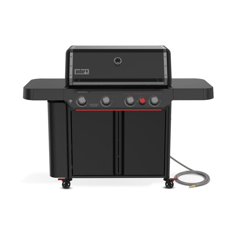 Weber Genesis E-430 Stealth Matte Back 4 -Burner Natural Gas Grill