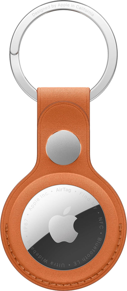 Apple - AirTag FineWoven Key Ring - Fox Orange