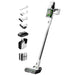 Greenworks - 24 Volt Stick Vacuum with 4ah Battery Attachments  Charger - White